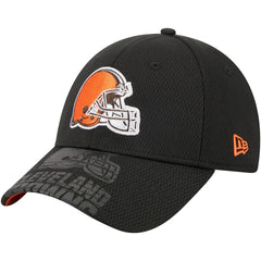 Cleveland Browns New Era Top Visor 9FORTY Adjustable Hat Black - NFL