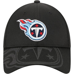 Tennessee Titans New Era Top Visor 9FORTY Adjustable Hat Black - NFL