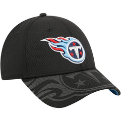 Tennessee Titans New Era Top Visor 9FORTY Adjustable Hat Black - NFL