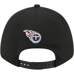 Tennessee Titans New Era Top Visor 9FORTY Adjustable Hat Black - NFL