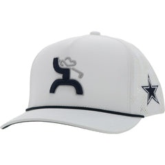 Dallas Cowboys HOOey Golf Trucker Adjustable Hat White - NFL