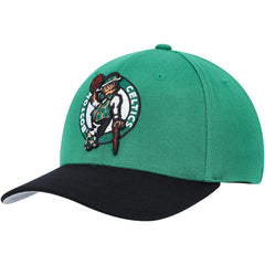 Mitchell & Ness - Boston Celtics MVP Team Two-Tone 2.0 Stretch-Snapback Hat - Kelly Green/Black