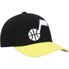 Mitchell & Ness - Utah Jazz MVP Team Two-Tone 2.0 Stretch-Snapback Hat - Black/Gold