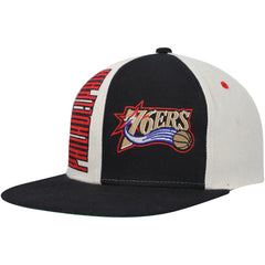 Mitchell & Ness - Philadelphia 76ers Hardwood Classics Pop Snapback Hat - Cream
