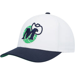 Mitchell & Ness - Dallas Mavericks Hardwood Classics Core 2-Tone 2.0 Pro Snapback Hat - White/Navy