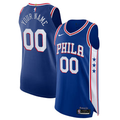 Nike - Philadelphia 76ers Custom Authentic Jersey - Icon Edition - Royal