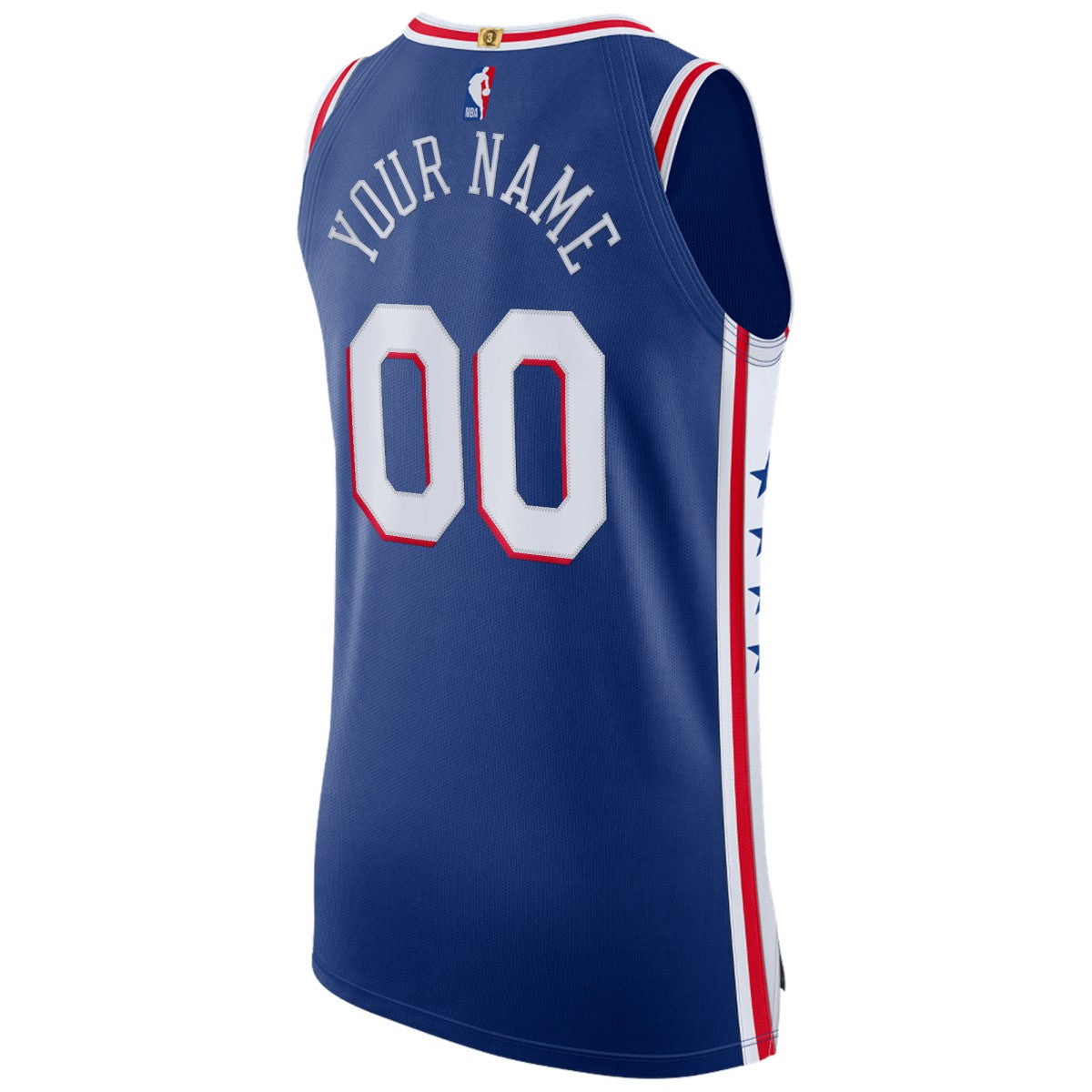 Philadelphia 76ers Custom Authentic Jersey - Icon Edition - Royal | NBA Jerseys