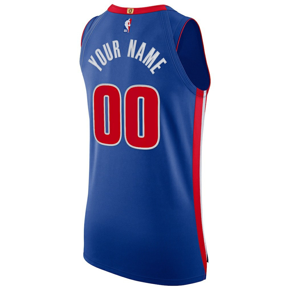 Detroit Pistons Authentic Custom Jersey Blue sale - Icon Edition | NBA Jerseys