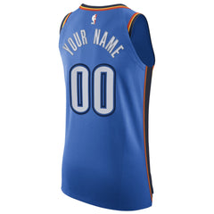 Nike - Oklahoma City Thunder Authentic Custom Jersey Blue - Icon Edition