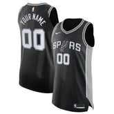 Nike - San Antonio Spurs Authentic Custom Jersey Black - Icon Edition