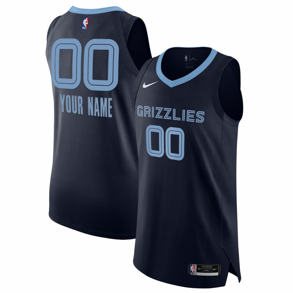 Nike - Memphis Grizzlies 2020/21 Authentic Custom Jersey Navy - Icon Edition