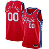 NBA - Philadelphia 76ers Jordan Brand Swingman Custom Jersey - Statement Edition - Red