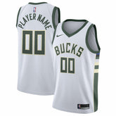 Nike - Milwaukee Bucks 2020/21 Swingman Custom Jersey - Association Edition - White