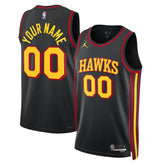 NBA - Atlanta Hawks Jordan Brand Unisex 2022/23 Swingman Custom Jersey - Statement Edition - Black