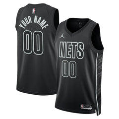NBA - Brooklyn Nets Jordan Brand Unisex 2022/23 Swingman Custom Jersey - Statement Edition - Black
