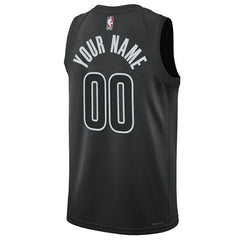 NBA - Brooklyn Nets Jordan Brand Unisex 2022/23 Swingman Custom Jersey - Statement Edition - Black