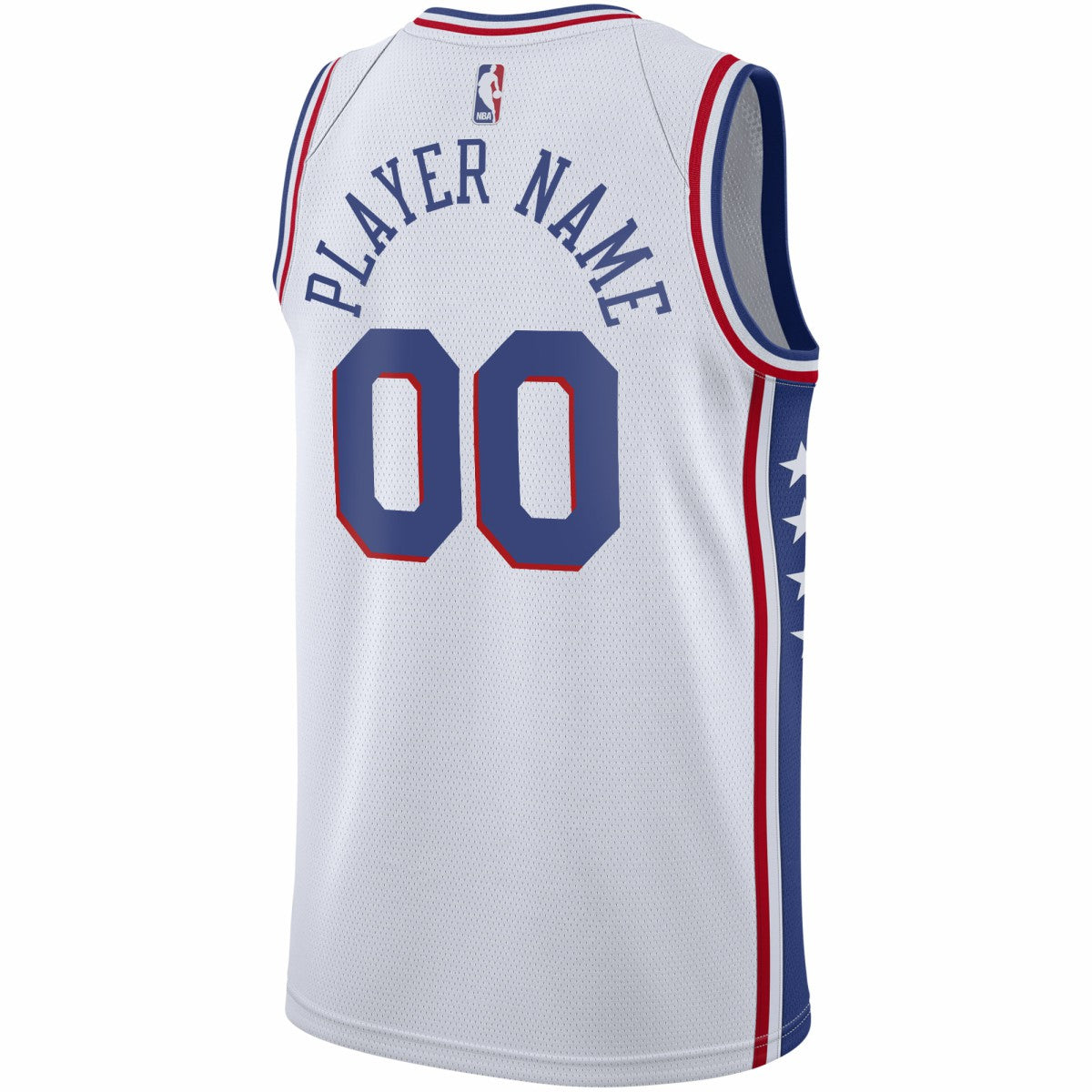 Philadelphia 76ers 2020/21 Swingman Custom Jersey - Association Edition - White | NBA Jerseys