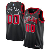 NBA - Chicago Bulls Jordan Brand Unisex 2022/23 Swingman Custom Jersey - Statement Editi- Black