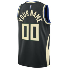 NBA - Milwaukee Bucks Jordan Brand Unisex 2022/23 Swingman Custom Jersey - Statement Edition - Black
