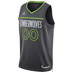 NBA - Minnesota Timberwolves Jordan Brand Unisex 2022/23 Swingman Custom Jersey - Statement Edition - Black