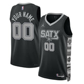 NBA - San Antonio Spurs Jordan Brand Unisex 2022/23 Swingman Custom Jersey - Statement Edition - Black