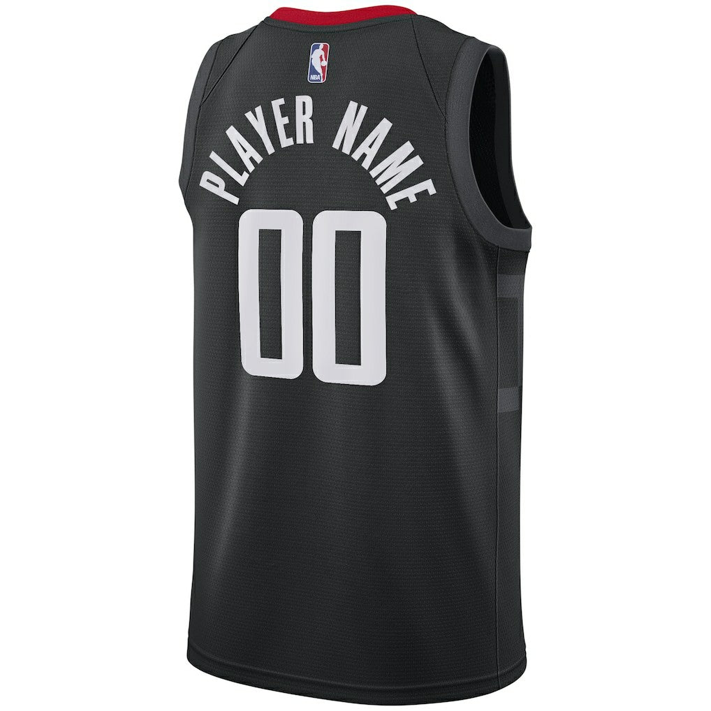 Houston Rockets Swingman Custom Jersey Black - Statement Edition | NBA Jerseys