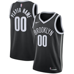 Nike - Brooklyn Nets Swingman Custom Jersey Black - Icon Edition