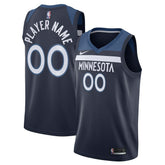 Nike - Minnesota Timberwolves Swingman Custom Jersey Navy - Icon Edition