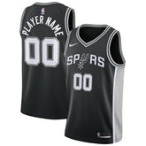 Nike - San Antonio Spurs Swingman Custom Jersey Black - Icon Edition