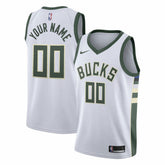 Nike - Milwaukee Bucks Swingman Custom Jersey White - Association Edition