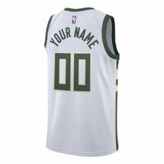Nike - Milwaukee Bucks Swingman Custom Jersey White - Association Edition