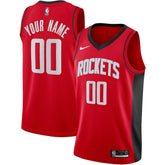 Nike - Houston Rockets Custom Swingman Jersey - Icon Edition - Red