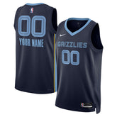 Nike - Memphis Grizzlies Unisex Swingman Custom Jersey Navy - Icon Edition