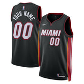 Nike - Miami Heat Unisex Swingman Custom Jersey Black - Icon Edition
