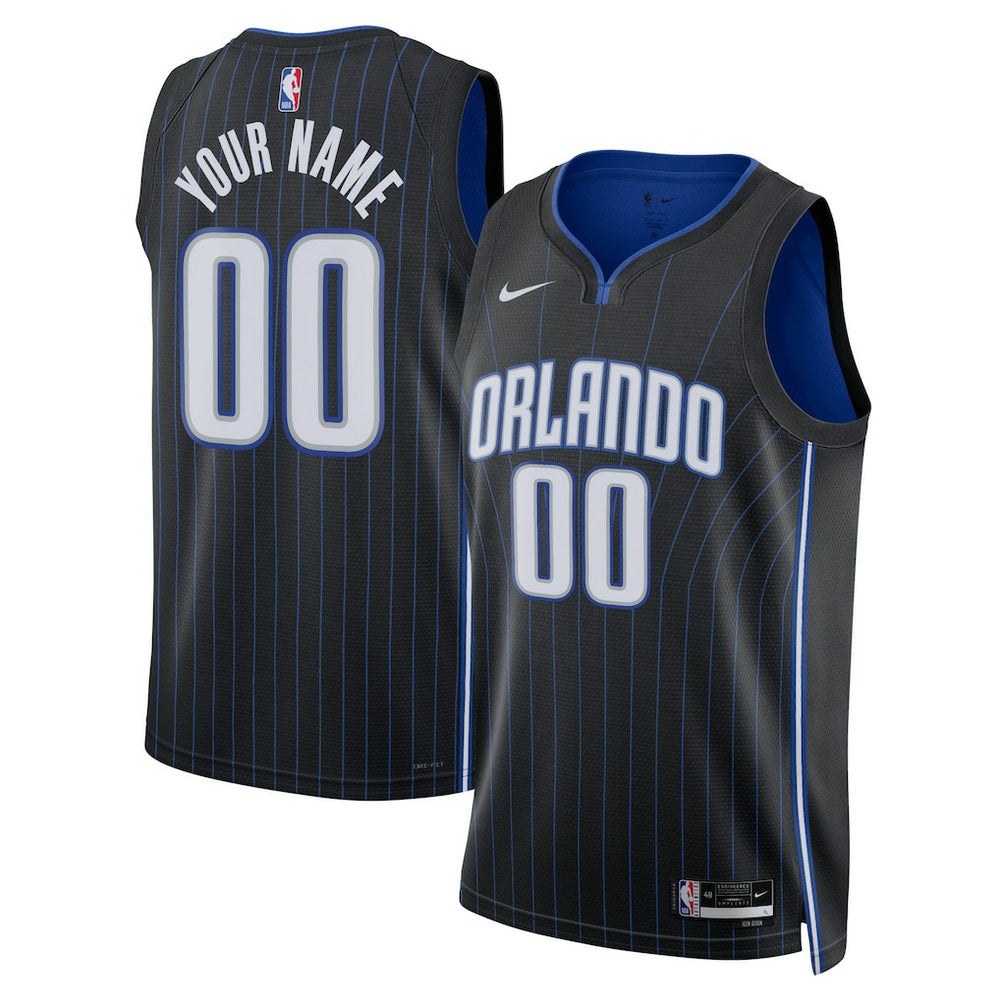 Nike - Orlando Magic Unisex Swingman Custom Jersey Black - Icon Edition