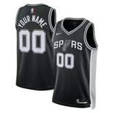 Nike - San Antonio Spurs Unisex Swingman Custom Jersey Black - Icon Edition