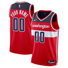 Nike - Washington Wizards Unisex Swingman Custom Jersey Red - Icon Edition