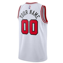 Nike - Chicago Bulls Unisex Swingman Custom Jersey White - Association Edition