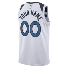 Nike - Minnesota Timberwolves Unisex Swingman Custom Jersey White - Association Edition