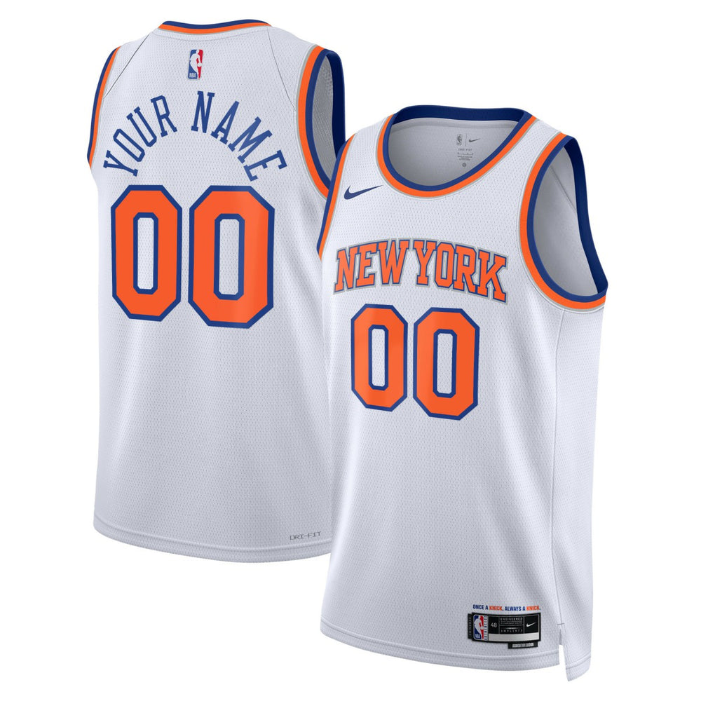 Nike - New York Knicks Unisex Swingman Custom Jersey White - Association Edition