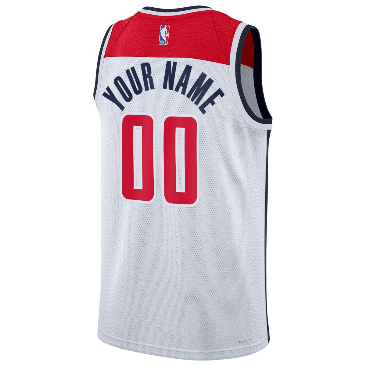 Washington Wizards Unisex Swingman Custom Jersey White - Association Edition | NBA Jerseys