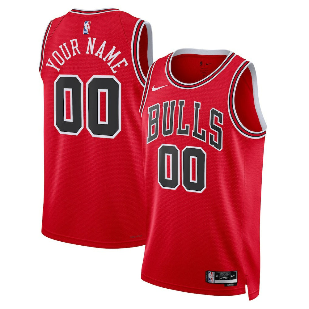 Nike - Chicago Bulls Unisex Swingman Custom Jersey Red - Icon Edition