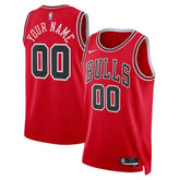 Nike - Chicago Bulls Unisex Swingman Custom Jersey Red - Icon Edition