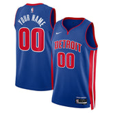 Nike - Detroit Pistons Unisex Swingman Custom Jersey Blue - Icon Edition