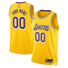 Nike - Los Angeles Lakers Unisex Swingman Custom Jersey Gold - Icon Edition
