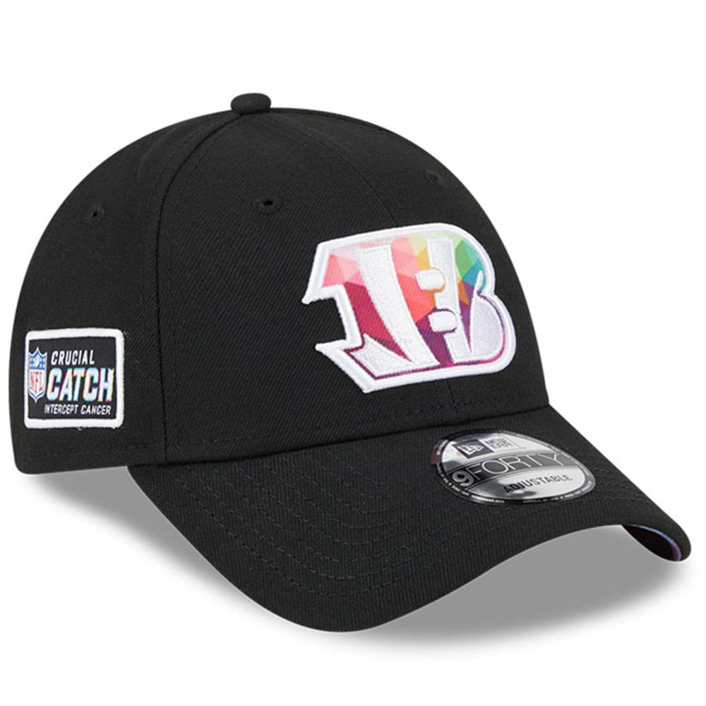 Cincinnati Bengals New Era 2023 NFL Crucial Catch 9FORTY Adjustable Hat Black - NFL