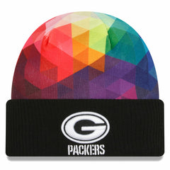 Green Bay Packers New Era 2023 NFL Crucial Catch Cuffed Knit Hat Black - NFL