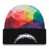 Los Angeles Chargers New Era 2023 NFL Crucial Catch Cuffed Knit Hat Black - NFL
