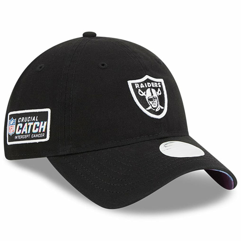 Las Vegas Raiders New Era Women's 2023 NFL Crucial Catch 9TWENTY Adjustable Hat Black - NFL