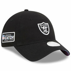 Las Vegas Raiders New Era Women's 2023 NFL Crucial Catch 9TWENTY Adjustable Hat Black - NFL